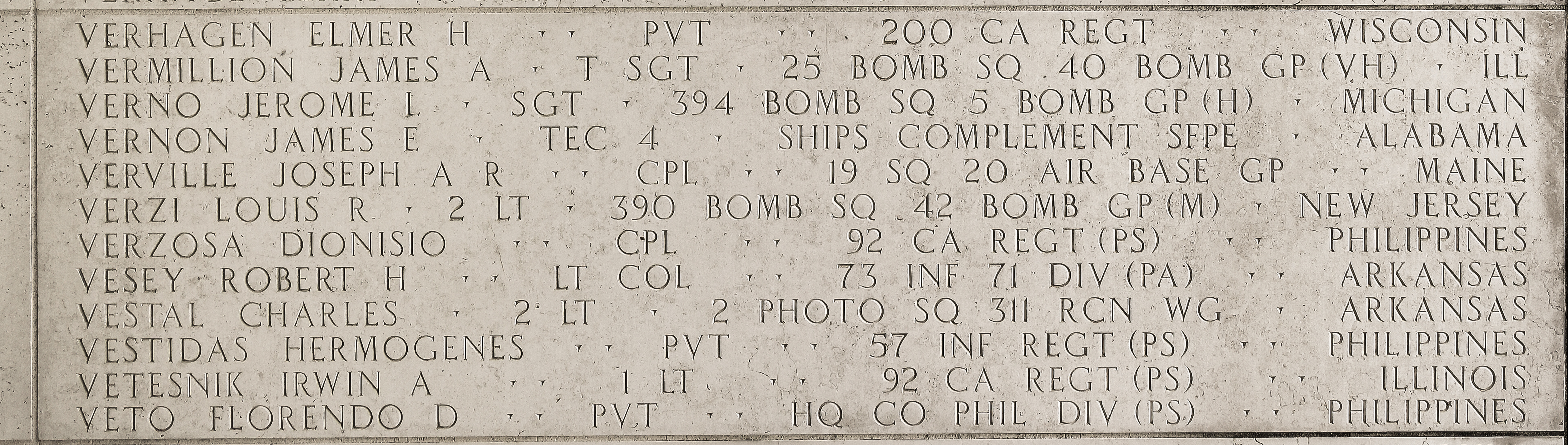 Joseph A. R. Verville, Corporal